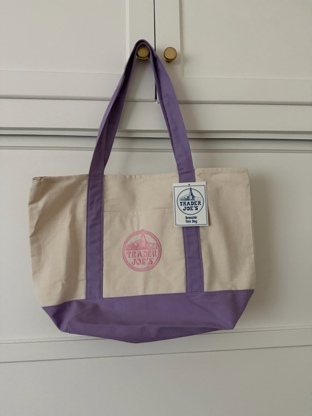 Brand New limited edition Trader Joe’s lavender tote bag